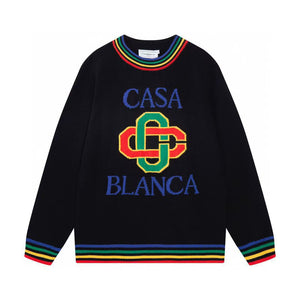 Imported Stacked Logo-Embroidered Sweatshirt