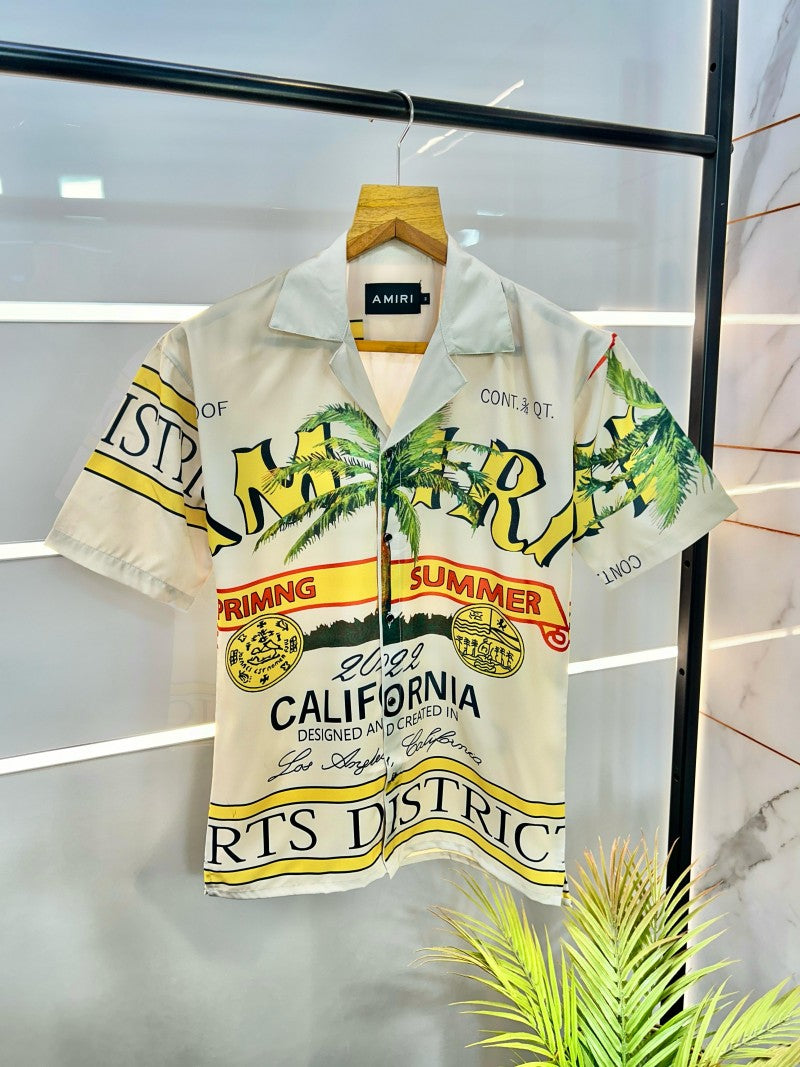 Men Latest Short Sleeve Rum Label Shirt