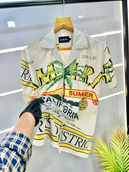 Men Latest Short Sleeve Rum Label Shirt