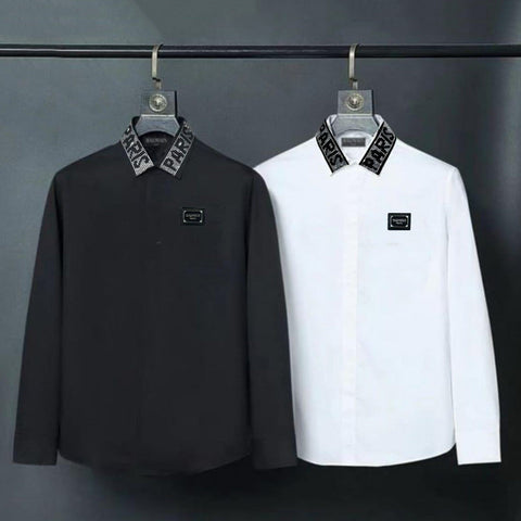 Premium Full Sleeve With Embellished  Collar Shirt