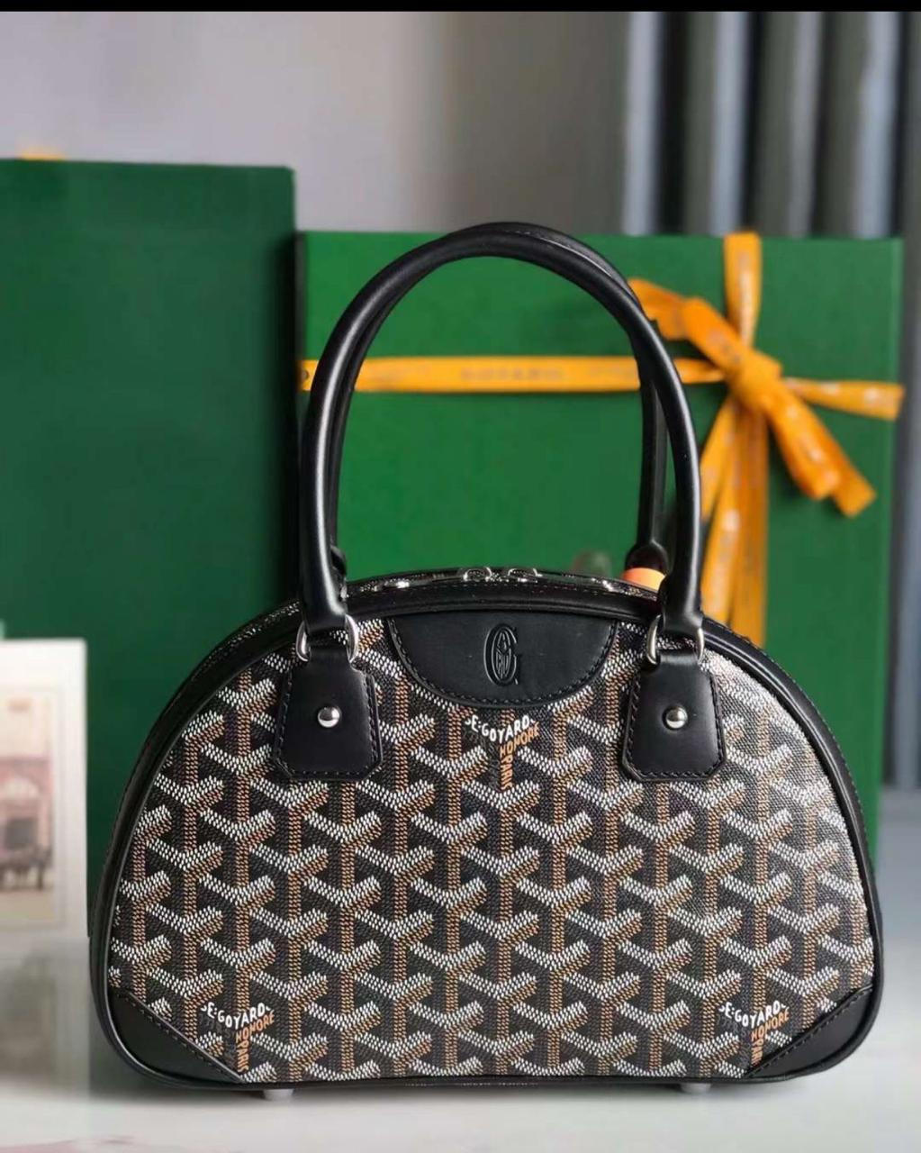 Logo Coated Canvas Saint Jeanne PM Satchel Handbag