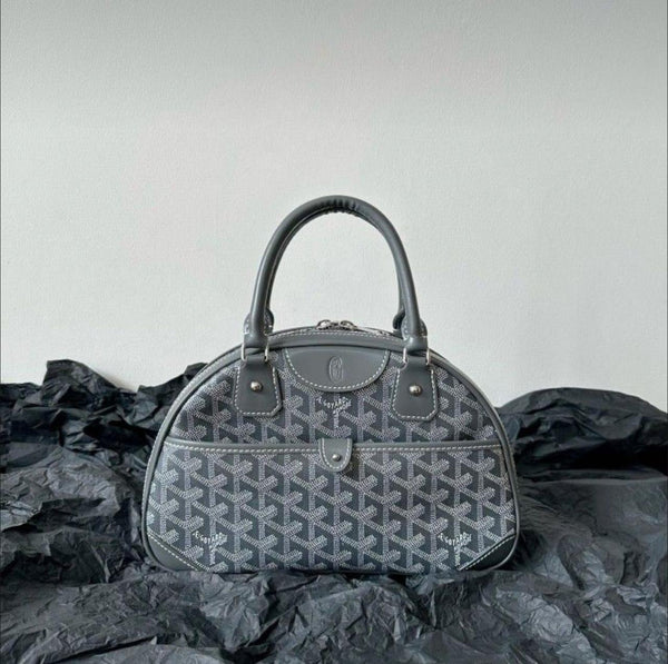 Logo Coated Canvas Saint Jeanne PM Satchel Handbag