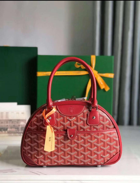 Logo Coated Canvas Saint Jeanne PM Satchel Handbag