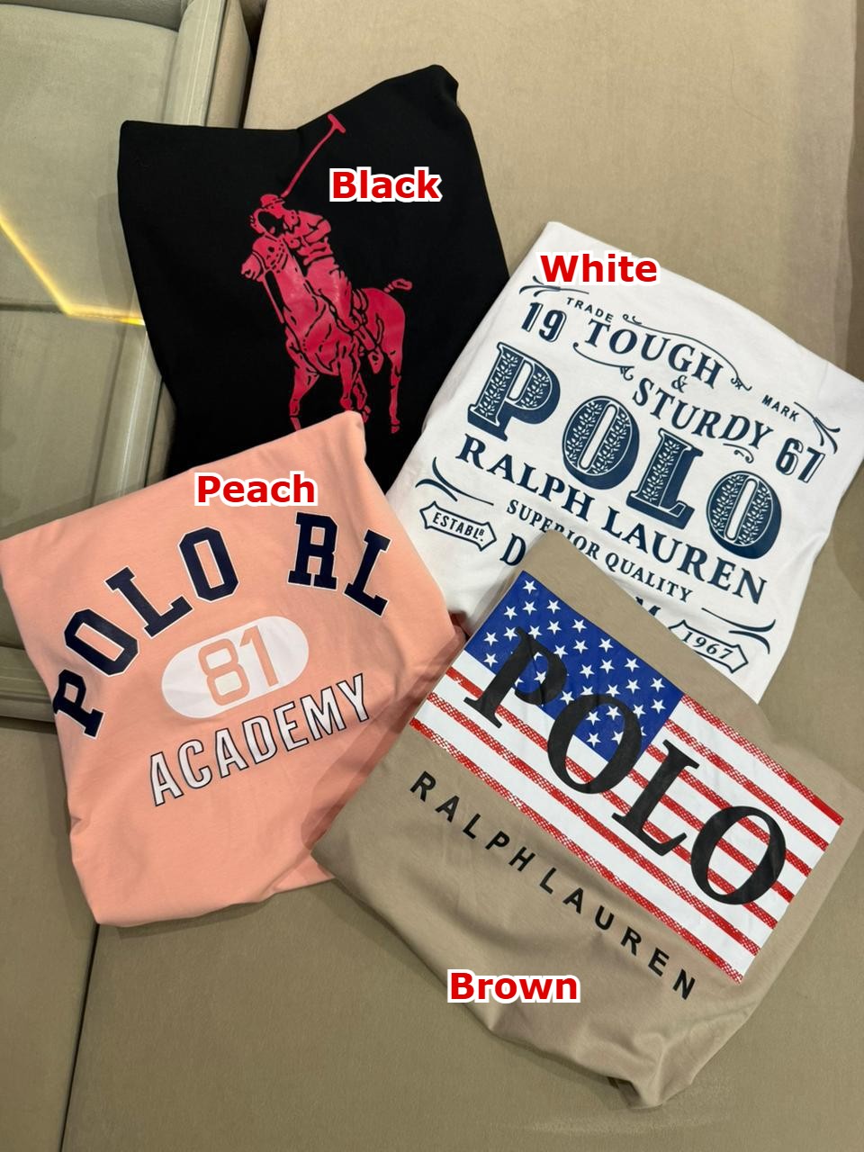 Imported Logo Printed Round Neck  T-Shirt