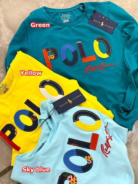 Imported Full Sleeve  Round neck T-shirt For Kids