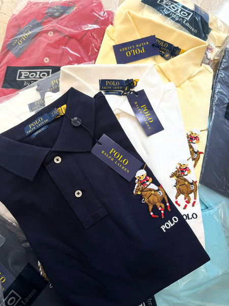 Branded Embroidery  Big Pony Polo Shirt