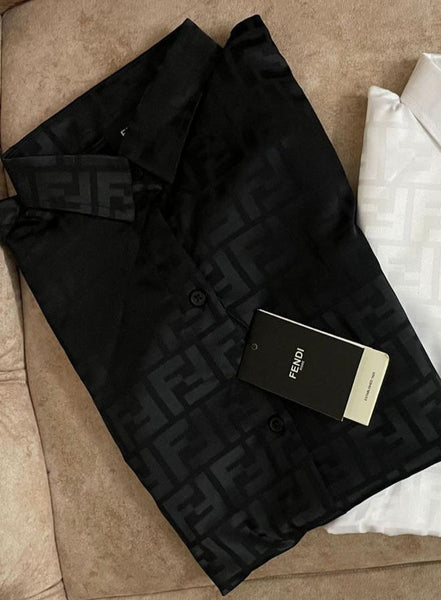 Premium Silk Monogram  Branded  Dress