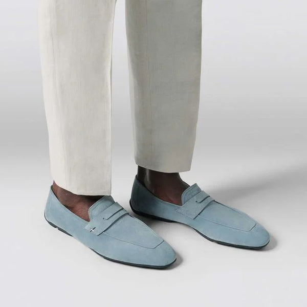 Lorenzo Drive Suede Leather Loafer