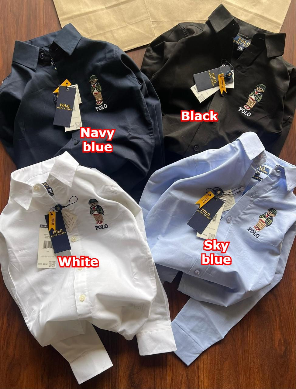 Polo Bear Kids  Shirts Premium Collection