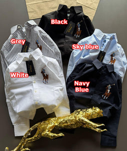 Kids' Classic Embroidered Polo Player Logo Shirts Timeless Elegance, Iconic Style
