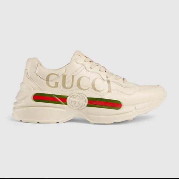 Premium Rhyton Leather Sneakers  For Women