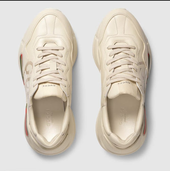 Premium Rhyton Leather Sneakers  For Women