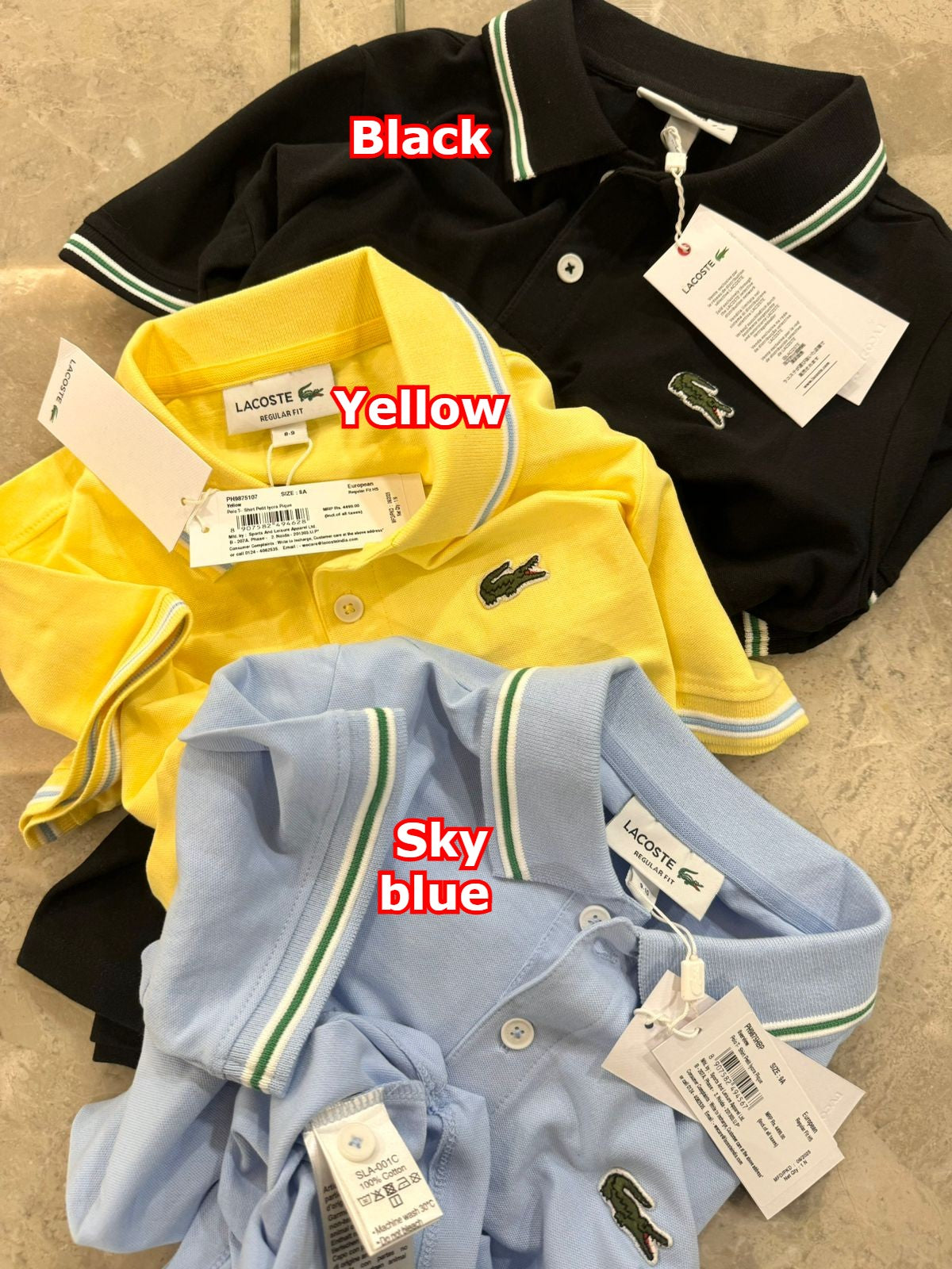 Luxury Regular Fit Trim Accent Polo T-shirt For Kids
