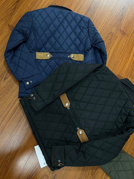 premium  Classic Quilted Dual Tone Jacket for Boys
