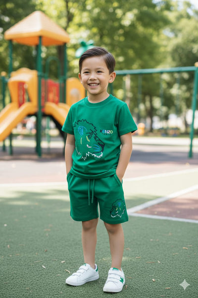 Premium Printed  Logo Coordinate  Kid Set