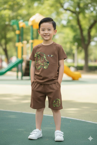 Premium Printed  Logo Coordinate  Kid Set