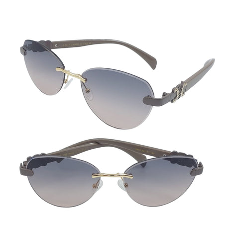Designer Gradient Oval Sunglasses