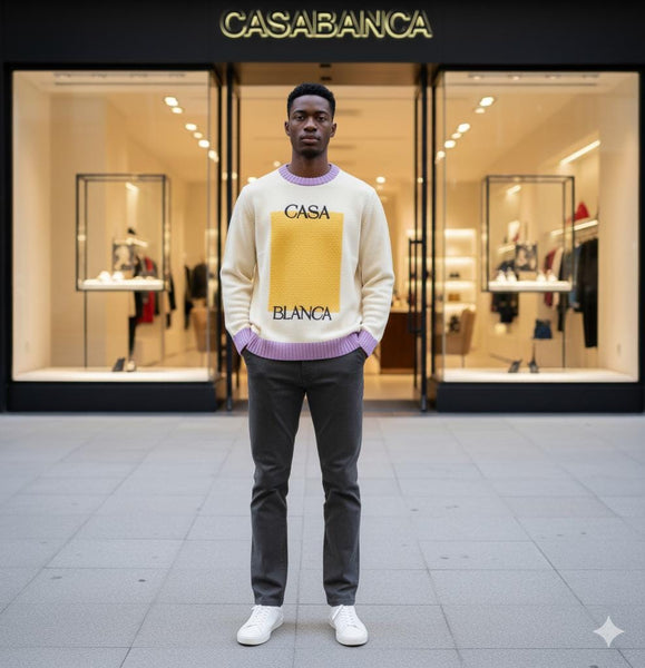 Premium Embroidered  Two tone Pullover For Men