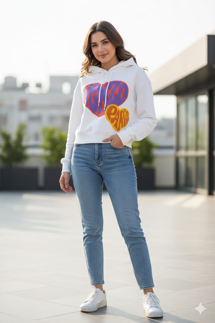 Luxury Collection  Graphic Heart Hoodie