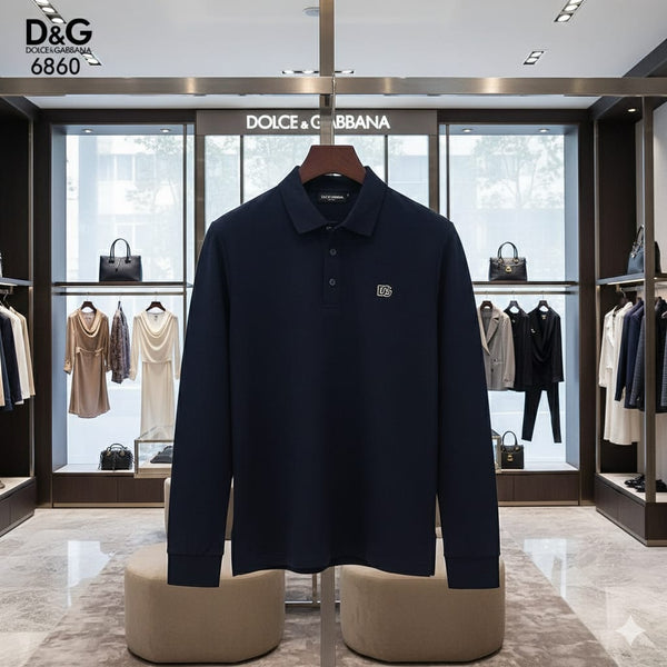 Premium  Long-Sleeve Polo Shirt