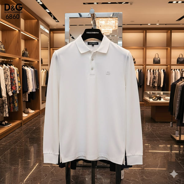 Premium  Long-Sleeve Polo Shirt