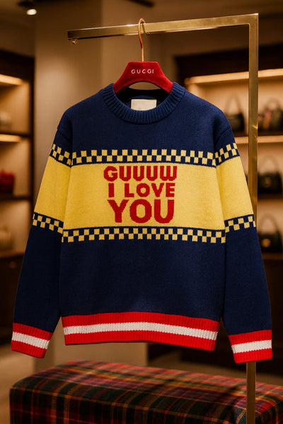 Premium Wool Jumper With Intarsia