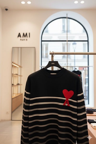 Branded Striped Coeur Pullover