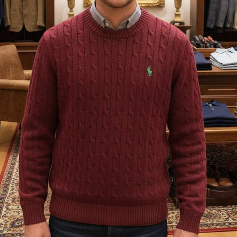 Cable-Knit Wool-Cashmere Jumper