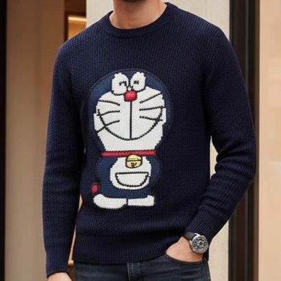 Imported Patched  Famous Carton Character  Pullover