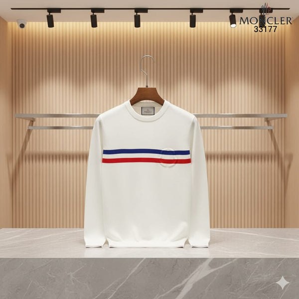 Latest Multi-Color Strip Crew Neck Pullover