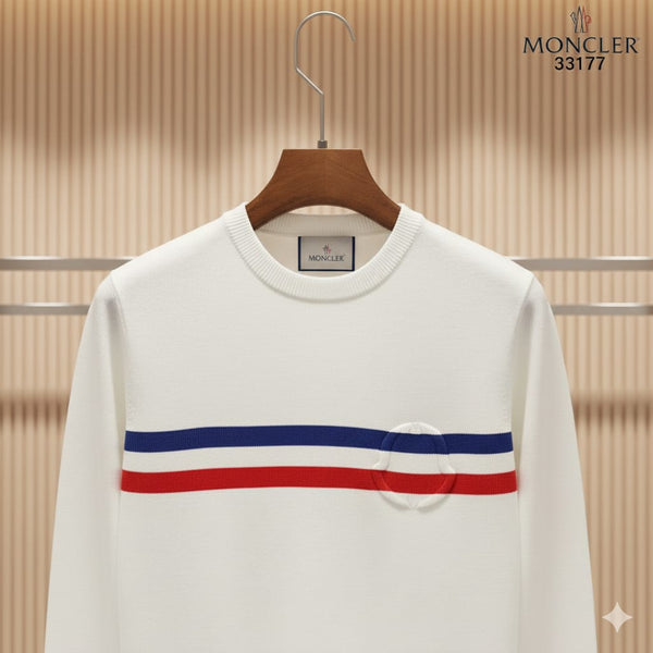 Latest Multi-Color Strip Crew Neck Pullover