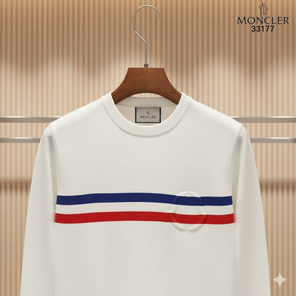 Latest Multi-Color Strip Crew Neck Pullover