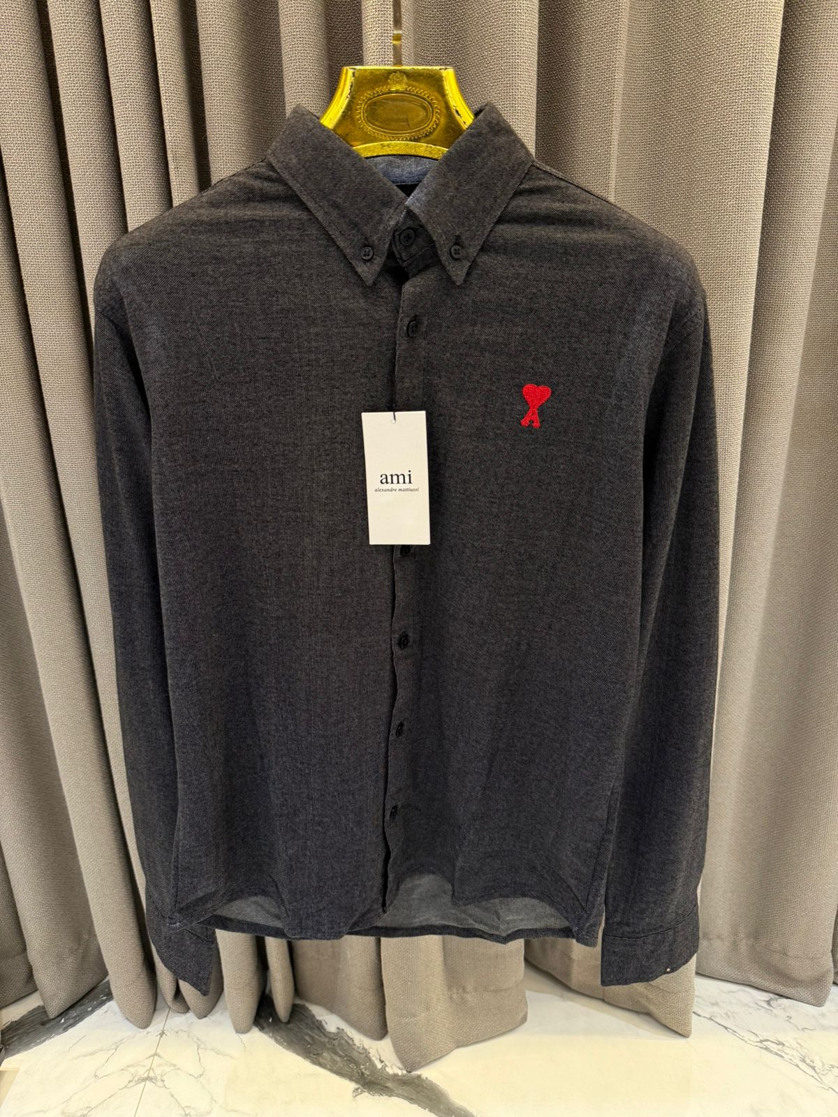 Premium Shirt with Heart Embroidery  Logo