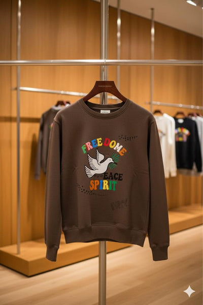 Imported Sweatshirt With Logo Embroidery