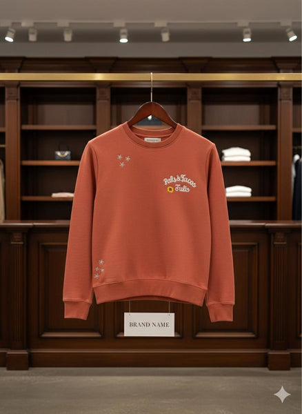 Imported Sweatshirt With Logo Embroidery