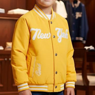 Trendy Mustard Jacket for Kids Cozy Winter Style