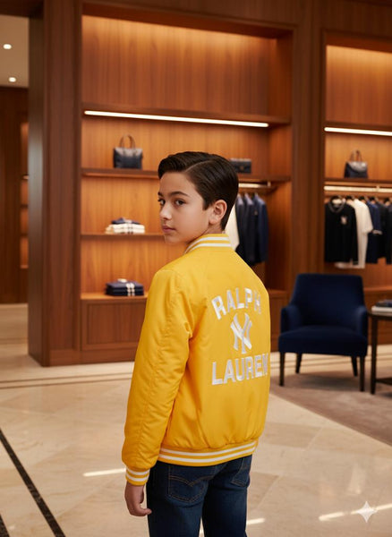 Trendy Mustard Jacket for Kids Cozy Winter Style