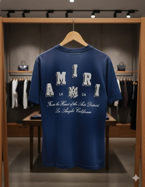 Luxury Vintage Collegiate Logo-Print Drop Shoulder T-shirt