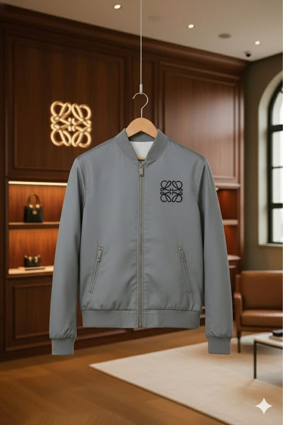 Premium Elegant Embroidered Logo Zipper Jacket