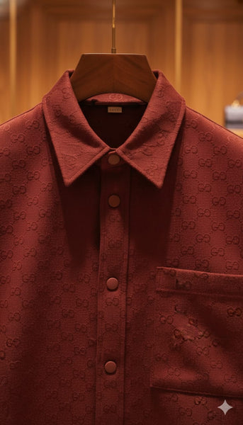 Men  Monogram Shirt – Luxury Button-Up Shirt