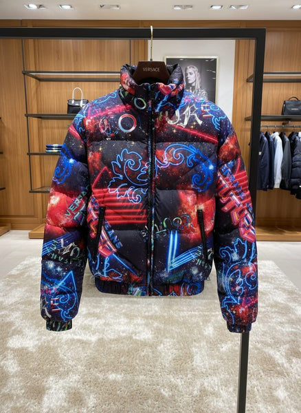 Luxury Motif-Print Reversible Jacket