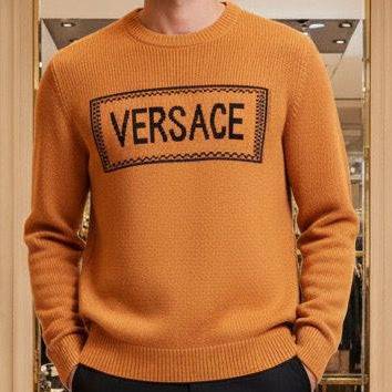 Premium Men's Logo Crew Knit  Pullover