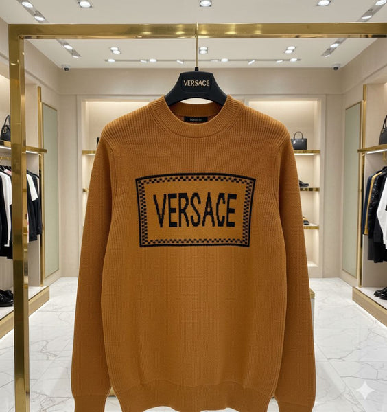 Premium Men's Logo Crew Knit  Pullover