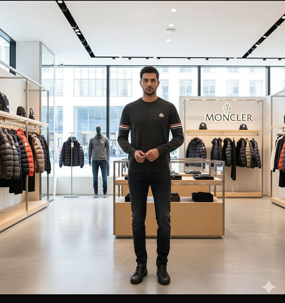 Premium Arm Stipe Pattern Pullover For Men