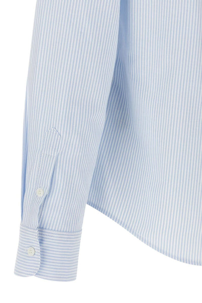 Branded  Button-Down Shirt in Striped