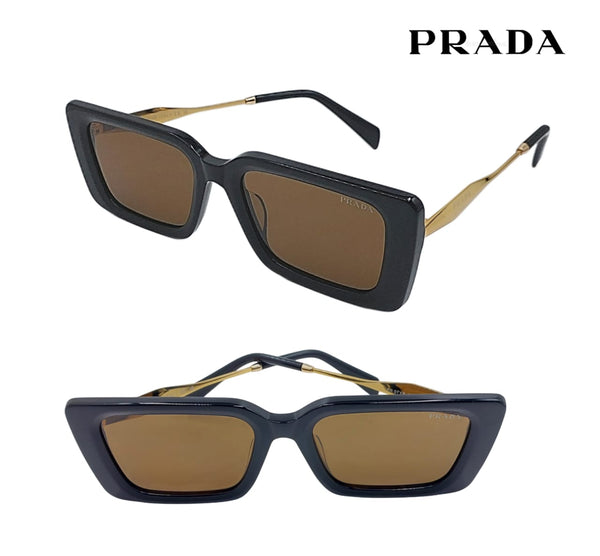 Branded Bold Square Retro Sunglasses