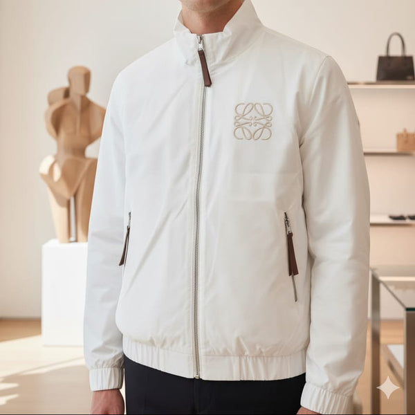 Premium New Edition White Zip-Up Jacket