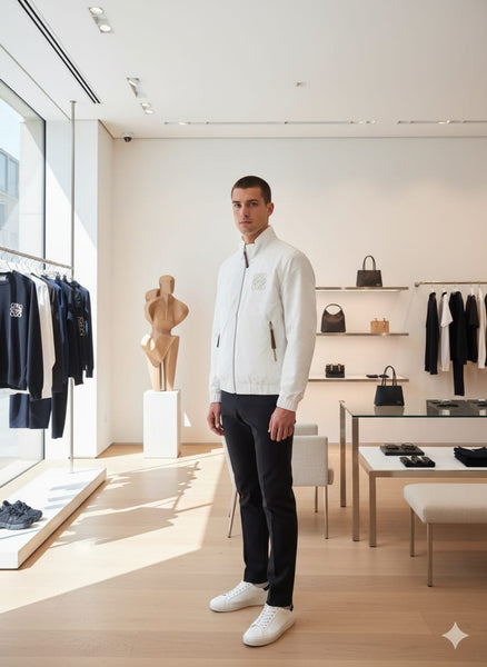 Premium New Edition White Zip-Up Jacket