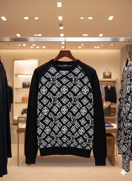 Latest Logo Signature Pattern Pullover