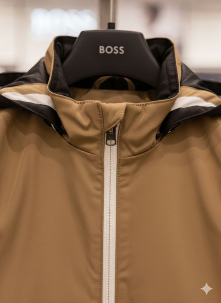 Kids' Hooded Jacket With Signature Stripes